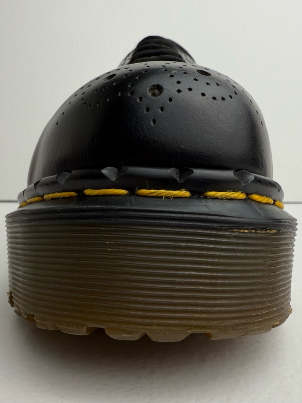 Vintage Dr. Martens England Black Wingtip Envy MIE Platform Steel Oxfords UK 6 - Picture 9 of 16